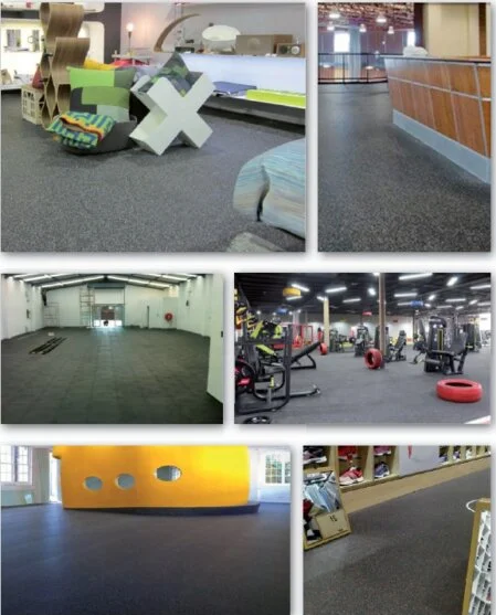 sol sportif caoutchouc gamme ECO salle de sport<br />revêtement sol caoutchouc recyclé espace fitness<br />sol antidérapant caoutchouc équipement sportif<br />revêtement sol sportif eco granulat caoutchouc